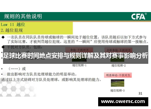 足球比赛时间地点安排与规则详解及其对赛事影响分析
