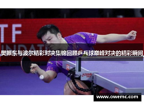 樊振东与波尔精彩对决集锦回顾乒乓球巅峰对决的精彩瞬间 樊振东与波尔精彩对决集锦回顾乒乓球巅峰对决的精彩瞬间